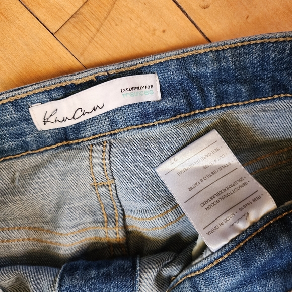 Kancan Medium wash button front denim mini skirt size 27 - Picture 4 of 4